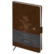 Записная книжка А5 80л., ЛАЙТ, кожзам, Greenwich Line «Outline. Angel from heaven», с замком, тиснение фольгой, внутренний карман, блок в точку