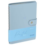 Записная книжка А5 96л. ЛАЙТ, кожзам, скрытый гребень, Greenwich Line «Pastel. Blue», блок в линию