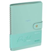 Записная книжка А5 96л. ЛАЙТ, кожзам, скрытый гребень, Greenwich Line «Pastel. Azure», блок в линию