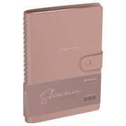 Записная книжка А5 96л. ЛАЙТ, кожзам, скрытый гребень, Greenwich Line «Shimmer. Dusty pink», блок в линию