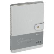 Записная книжка А5 96л. ЛАЙТ, кожзам, скрытый гребень, Greenwich Line «Shimmer. Silver», блок в линию