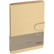 Записная книжка А5 96л. ЛАЙТ, кожзам, скрытый гребень, Greenwich Line «Shimmer. Beige», блок в линию