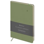 Записная книжка А5 96л. ЛАЙТ, кожзам, Greenwich Line «Classic. Green», с резинкой, блок без линовки