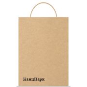 Пакет бумажный крафт «КанцПарк» с кручеными ручками, 36*26*10