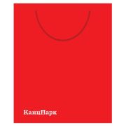 Пакет подарочный малый «КанцПарк», красный, 18*29*9