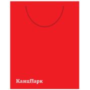 Пакет подарочный большой «КанцПарк», красный, 33*46*13