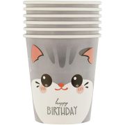 Стаканы бумажные MESHU «Kitten», 200мл, 6шт.