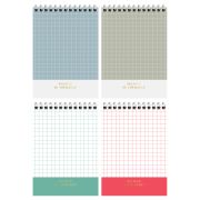 Блокнот А6 80л. на гребне BG «Shiny mono», твердая обложка, матовая ламинация, тиснение фольгой