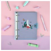 Тетрадь на кольцах 120л., А5, клетка MESHU «Quack-Quack», с пластиковой обложкой