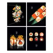 Тетрадь 48л., А5, клетка BG «Sushi roll», выб.лак