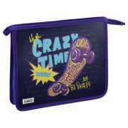 Папка для тетрадей 1 отделение, А5, ArtSpace «Crazy Time», пластик, на молнии