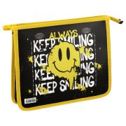 Папка для тетрадей 1 отделение, А5, ArtSpace «Keep Smiling», пластик, на молнии