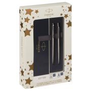 Набор Parker «Jotter Stainless Steel CT»: ручка шариковая 1,0мм синяя и ручка перьевая 1,0мм синяя, подарочная упаковка