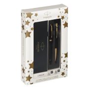 Набор Parker «Urban Duo»: ручка шариковая Urban Black GT, синяя, 1,0мм + перьевая ручка Urban Black GT