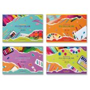 Альбом для рисования 24л., А4, на скрепке BG «Fluid Color»