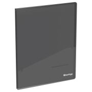 Папка с 20 вкладышами Berlingo «No Secret» А4, 17мм, 700мкм, полупрозрачная черная, с внутр. карманом