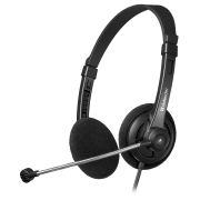 Наушники с микрофоном Defender «Aura 104» (с регулятором громкости) 1,8м, черный