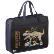 Папка с ручками А4 ArtSpace «Dino», пластик, на молнии, 75мм