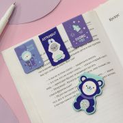 Закладки магнитные для книг, 4шт., MESHU «Cosmic vibe», матовая ламнация, фольга
