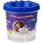 Стакан-непроливайка Мульти-Пульти «Космос» (полный 250мл, до уровня 50мл), с рисунком
