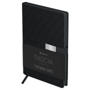 Ежедневник недатированный, А5, 136л., твердый переплет, кожзам, Greenwich Line «Fascia. Graphite», магнитная застежка, цветной срез