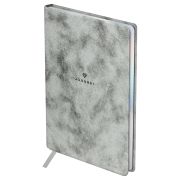 Ежедневник недатированный, А5, 136л., кожзам, BG «Shimmer. Silver», серебряный, голографический срез