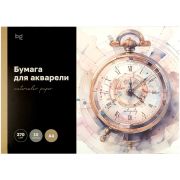 Папка для акварели 10л. А3, BG «Антикварные часы», 270г/м2