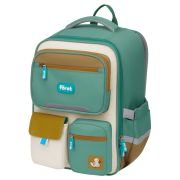 Ранец Först F-Style «Green» 38*26,5*16 см, 1 отделение, 6 карманов, анатомическая спинка