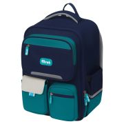 Ранец Först F-Style «Blue» 38*26,5*16 см, 1 отделение, 6 карманов, анатомическая спинка