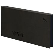 Еженедельник недатированный, 64л., мягкий переплет, кожзам, BG «Waltz.Black», цветной срез