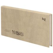 Еженедельник недатированный, 64л., мягкий переплет, кожзам, BG «Waltz.Beige metallic», цветной срез