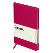 Еженедельник недатированный, B5, 64л., твердый переплет, кожзам, BG «Vienna.Fuchsia», фуксия