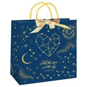 Пакет подарочный 20*20*10см MESHU «Stars magic», фольга,  матовая ламинация