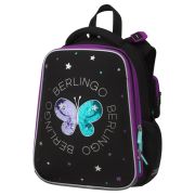 Ранец Berlingo Expert «Shining butterfly» 37*28*16см, 2 отделения, 2 кармана, анатомическая спинка