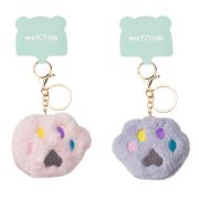 Брелок MESHU «Soft Paw», исск. мех, ассорти