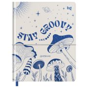 Дневник 1-11 кл. 48л. (твердый) BG «Stay groovy», иск. кожа, тиснение фольгой, ляссе, на резинке
