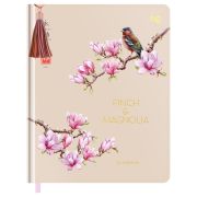 Дневник 1-11 кл. 48л. (твердый) BG «Magnolia», иск. кожа, тиснение фольгой, печать, кисточка иск. кожа, ляссе