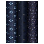 Упаковочная бумага глянц. 70*100см, MESHU «Strict pattern», 80 г/м2, ассорти, 3 дизайна