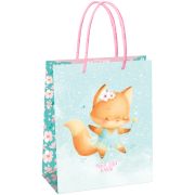 Пакет подарочный 18*23*10см MESHU «Cute fox»,  матовая ламинация
