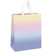 Пакет подарочный 11*14*6,5см MESHU «Universe», фольга,  матовая ламинация
