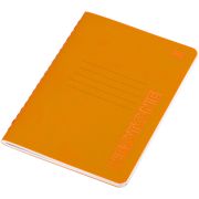 Записная книжка А6 50л. на сшивке BG «Neotone», оранжевый, фактурное тиснение, блок в точку 80г/м2