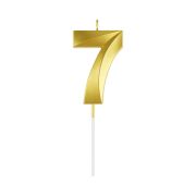 Свеча для торта с держателем MESHU «Цифра »7