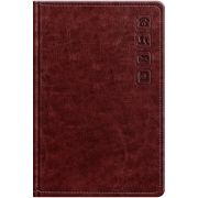 Телефонная книга А7, 64л., кожзам, BG «Nebraska. Dark red», с вырубкой