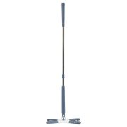 Швабра c отжимом x-type, плоская, OfficeClean Professional, мет. ручка 120 см., две насадки из микрофибры