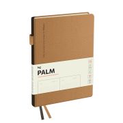 Ежедневник недатированный, А5, 136л., твердый переплет, кожзам, BG «Palm. Coffee», кофейный