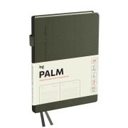 Ежедневник недатированный, А6, 136л., твердый переплет, кожзам, BG «Palm. Dark khaki», темно-зеленый