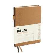 Ежедневник недатированный, А6, 136л., твердый переплет, кожзам, BG «Palm. Coffee», кофейный