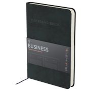 Ежедневник недатированный, А5, 136л., мягкий переплет, кожзам, BG «Business. Graphite», темно-серый