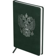 Ежедневник недатированный, А5, 160л., твердый переплет, кожзам, BG «Орел» зеленый