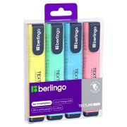 Набор текстовыделителей Berlingo «Textline HP500» 4цв., 1-5мм, PET-бокс с ЕП